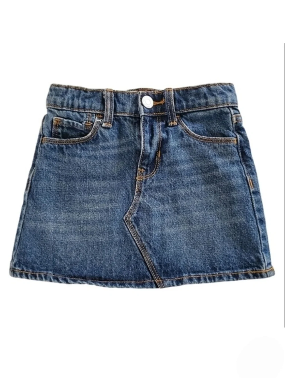 K1164 * Old Navy Girls Jean Skirt Medium Wash Denim Size 3T